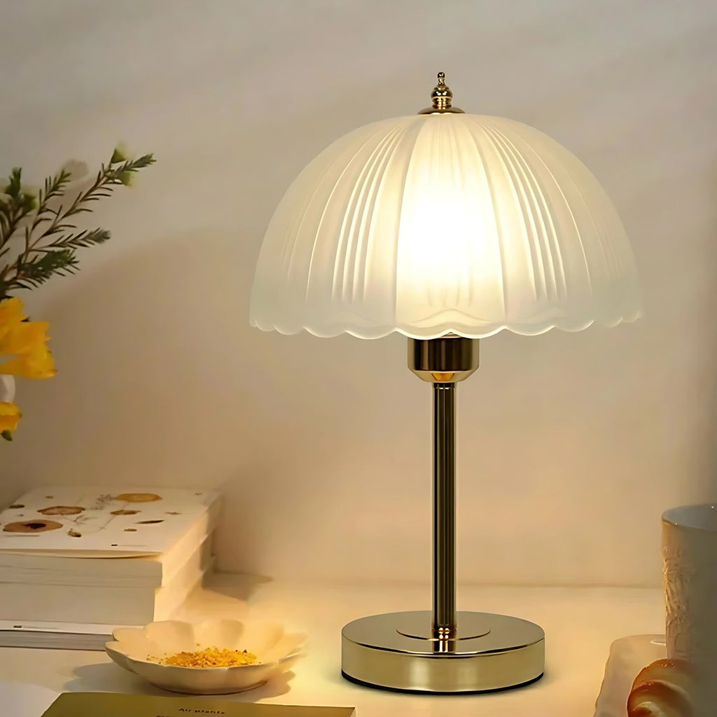 Glass Dome Iron Table Lamp
