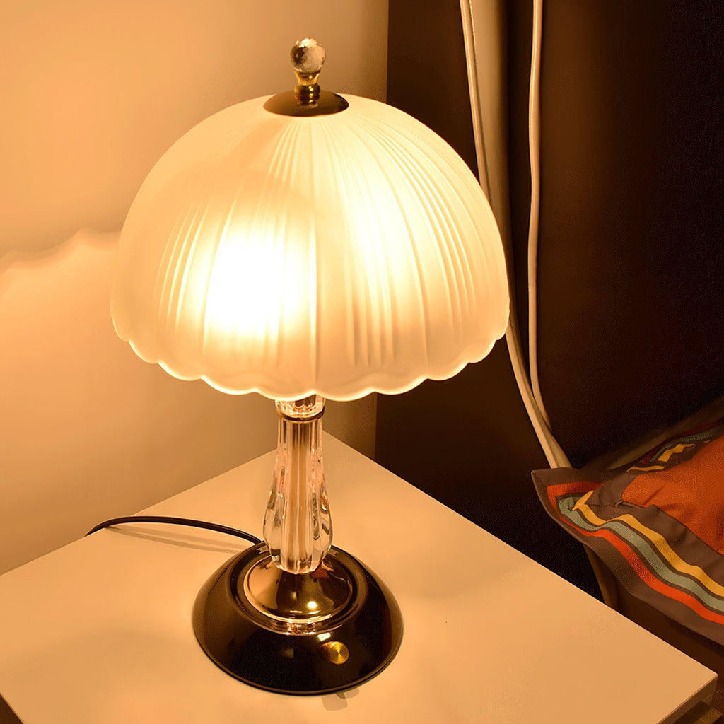 Glass Dome Iron Table Lamp