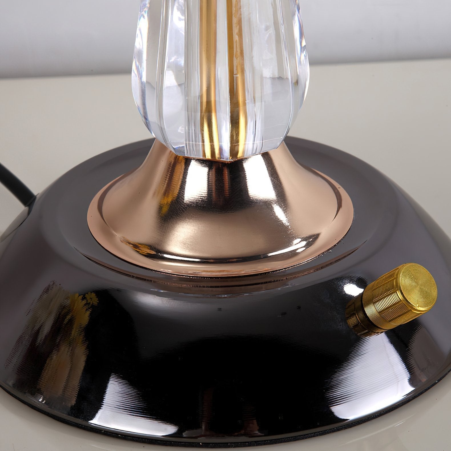 Glass Dome Iron Table Lamp