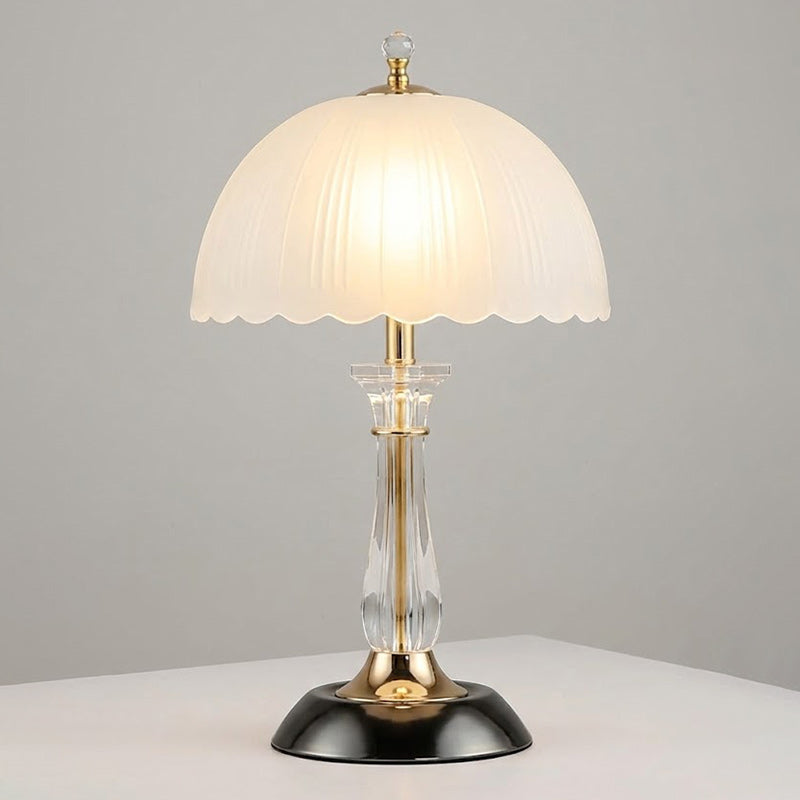 Glass Dome Iron Table Lamp