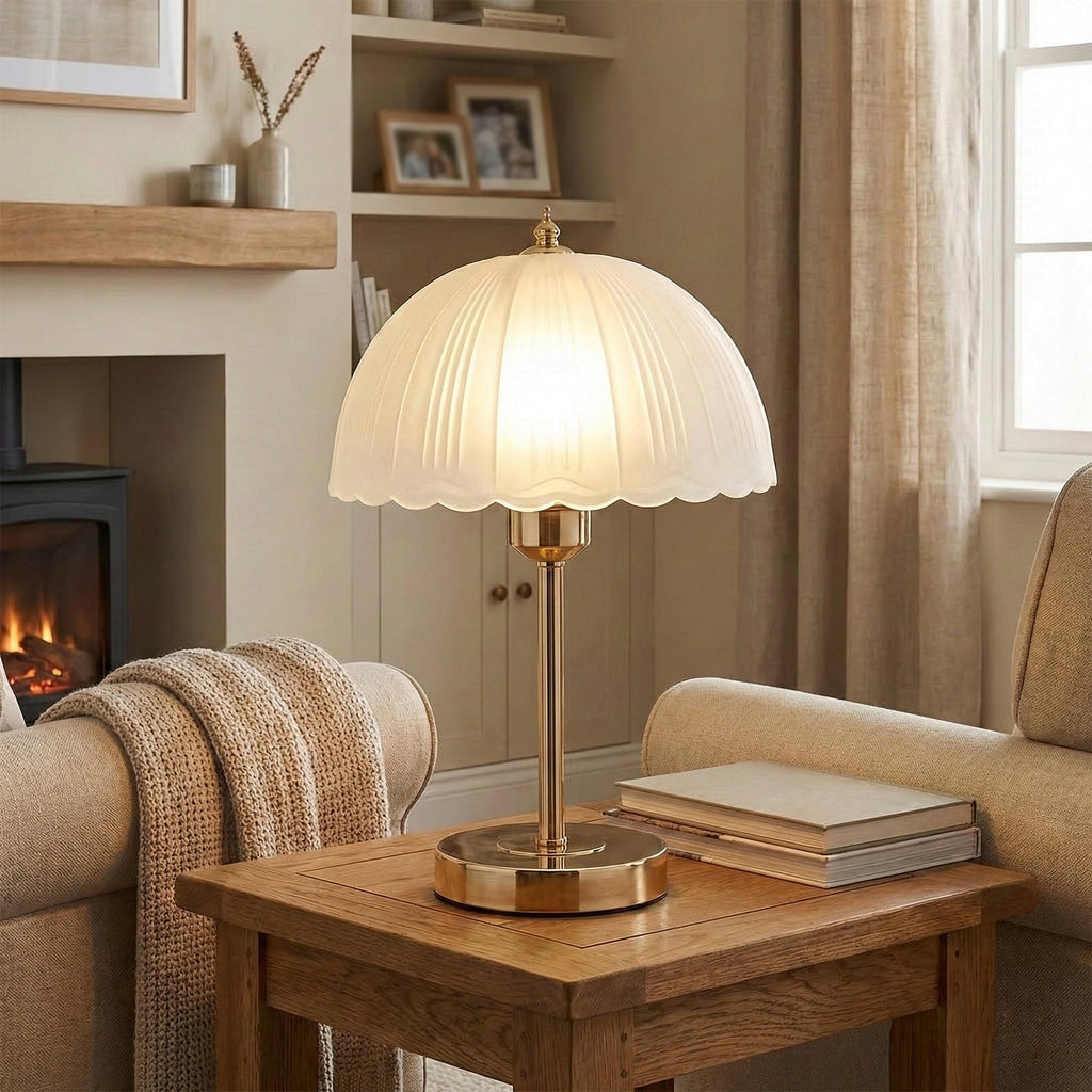 Glass Dome Iron Table Lamp