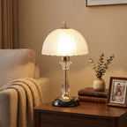 Glass Dome Iron Table Lamp