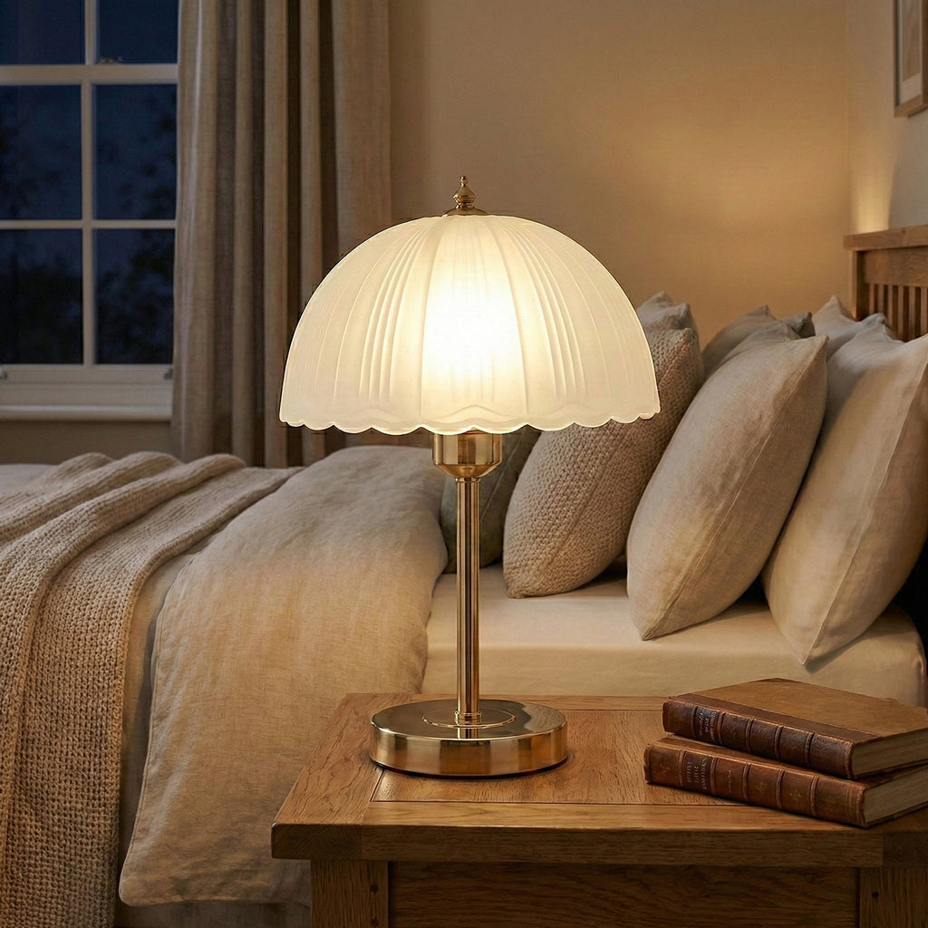 Glass Dome Iron Table Lamp
