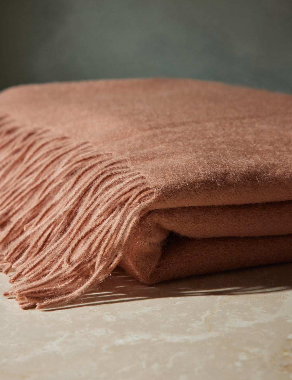 Luna Lambswool Throw | Soft, Hypoallergenic Natural Fiber