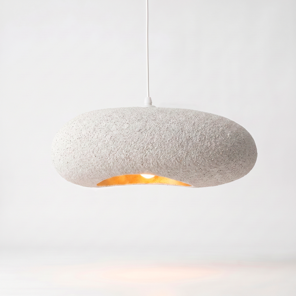 Bela Ceiling Lamp | Speckled White, Organic Texture 45 cm