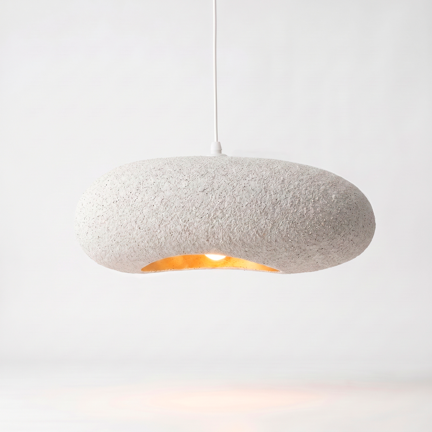 Bela Ceiling Lamp | Speckled White, Organic Texture 45 cm