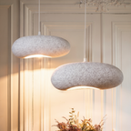 Bela Ceiling Lamp | Speckled White, Organic Texture 45 cm