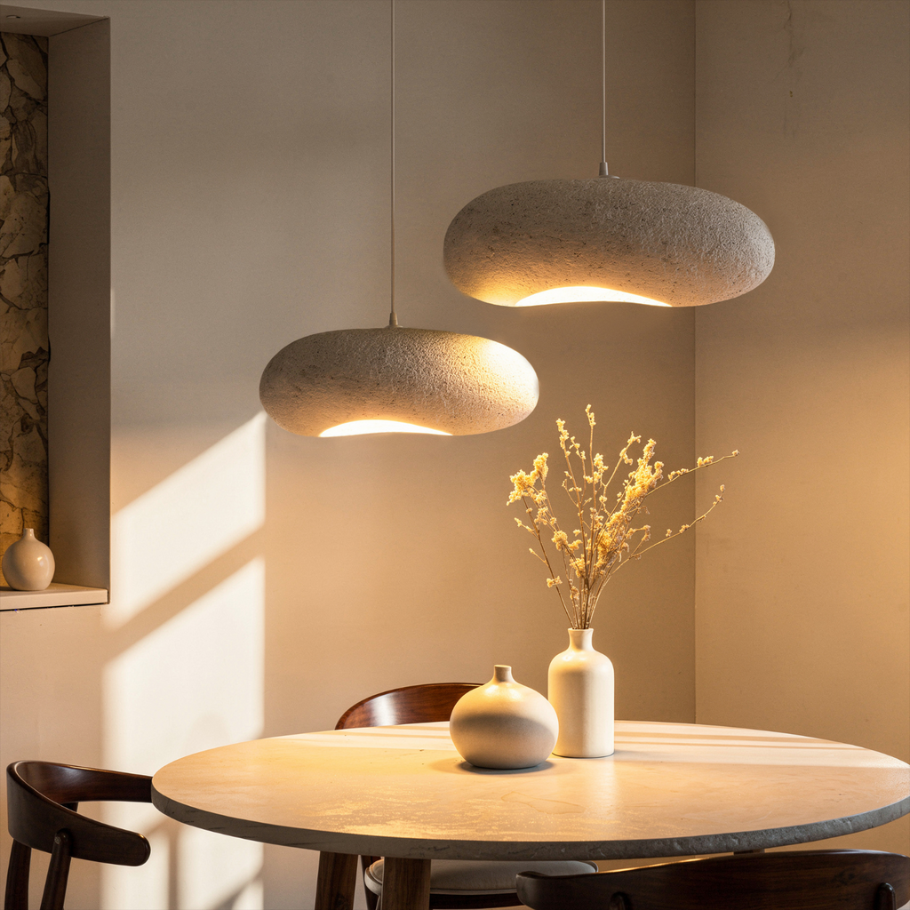 Bela Ceiling Lamp | Speckled White, Organic Texture 45 cm