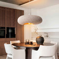 Bela Ceiling Lamp | White Speckled Texture, 55 cm Diameter