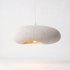 Bela Ceiling Lamp | White Speckled Texture, 55 cm Diameter