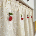 LandBlüte: Curtains in Country House Style with Floral Design – Translucent & Charming for Living Spaces