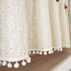 LandBlüte: Curtains in Country House Style with Floral Design – Translucent & Charming for Living Spaces