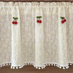 LandBlüte: Curtains in Country House Style with Floral Design – Translucent & Charming for Living Spaces