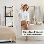 LandStahl: Wall Shelf Bathroom – Modern Carbon Steel Shelf in Country House Style, Stable & Multifunctional for Bathroom Organization