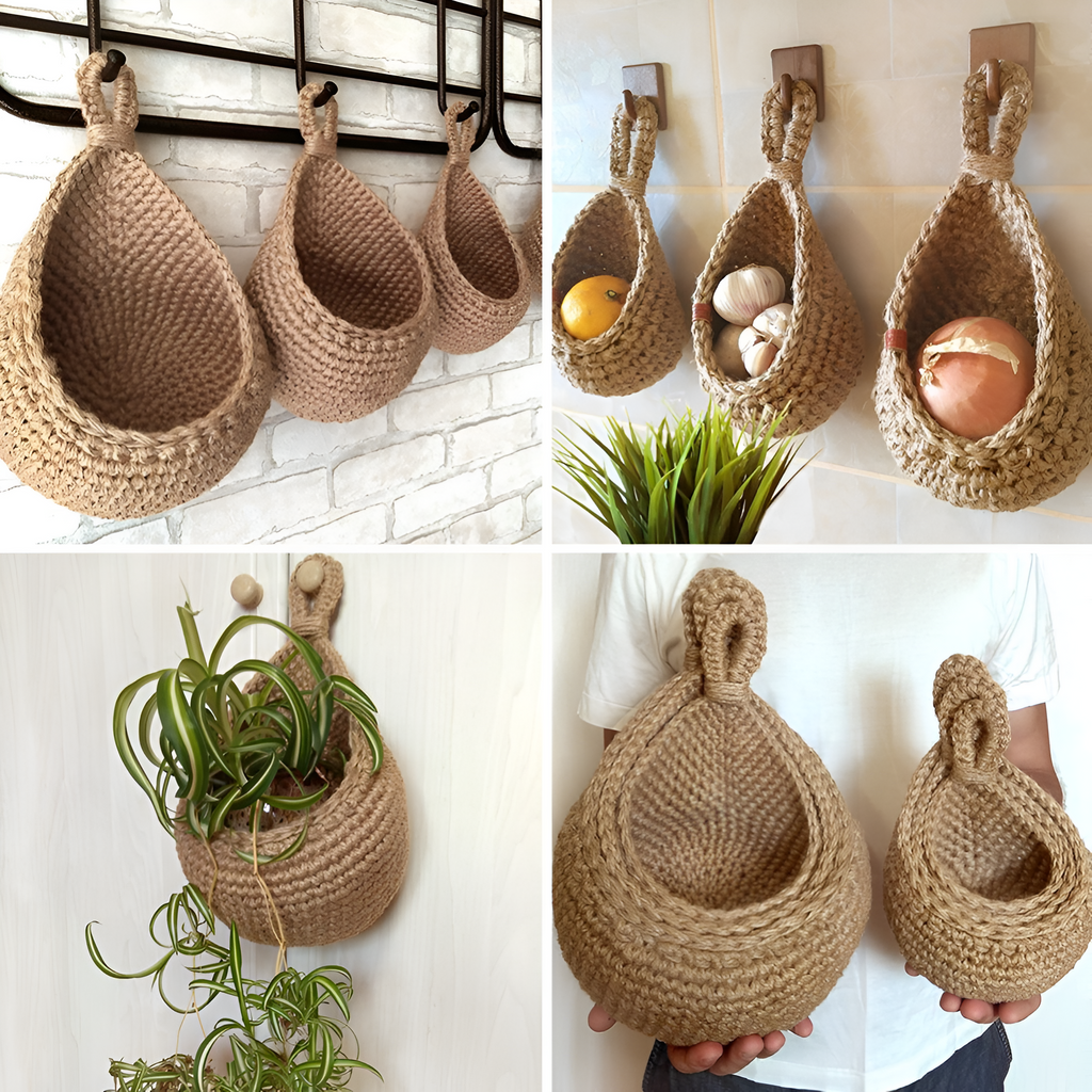 CountryHouseLove: Hanging Basket in Boho Design – Handcrafted, Decorative & Versatile for Household & Decoration