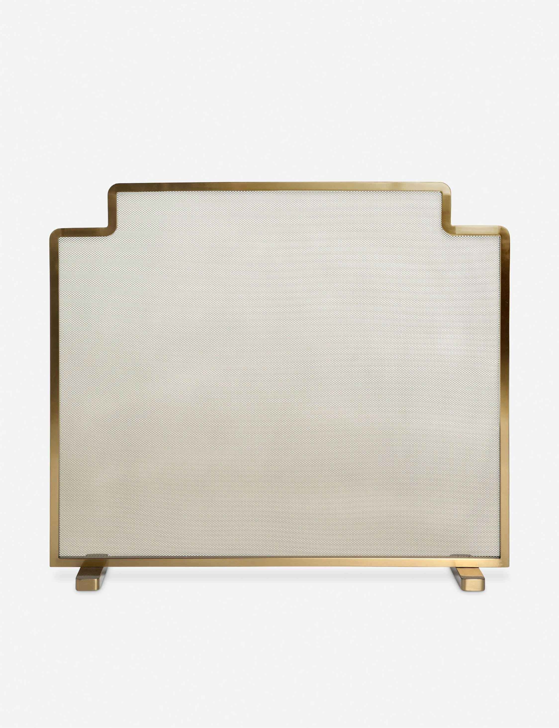 Luxe Fireplace Screen | Art Deco Design, Spark Barrier
