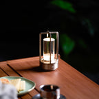 Cordless Crystal Lantern Table Lamp (Rechargeable)
