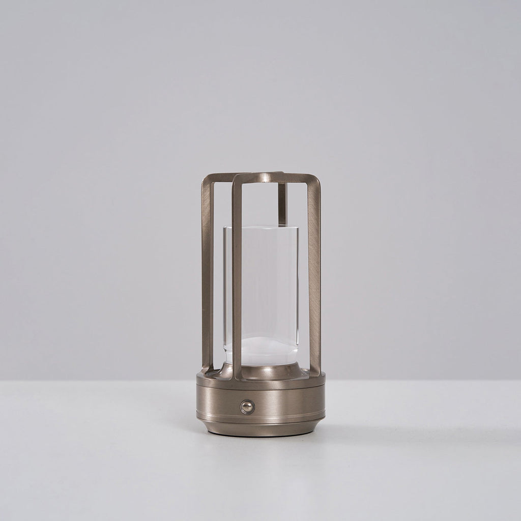 Cordless Crystal Lantern Table Lamp (Rechargeable)