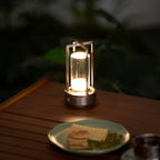 Cordless Crystal Lantern Table Lamp (Rechargeable)