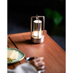 Cordless Crystal Lantern Table Lamp (Rechargeable)