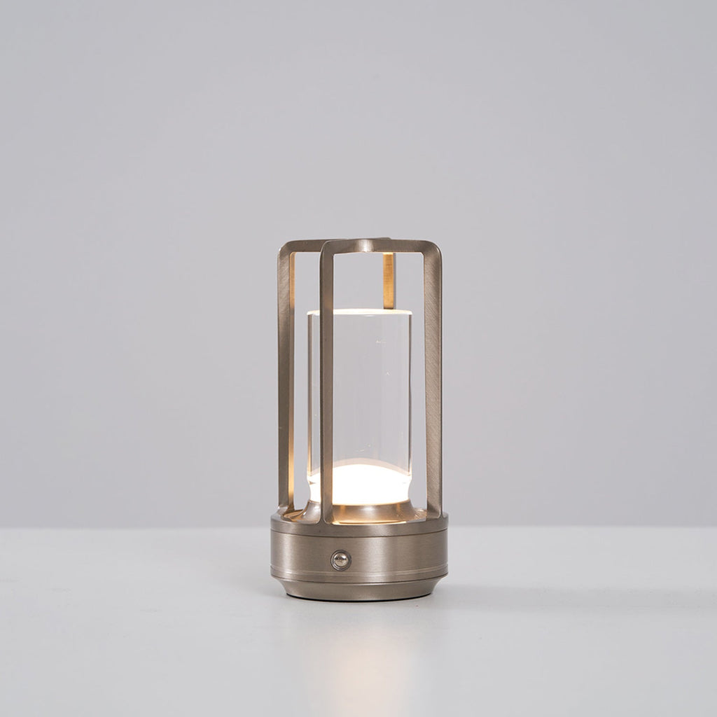 Cordless Crystal Lantern Table Lamp (Rechargeable)