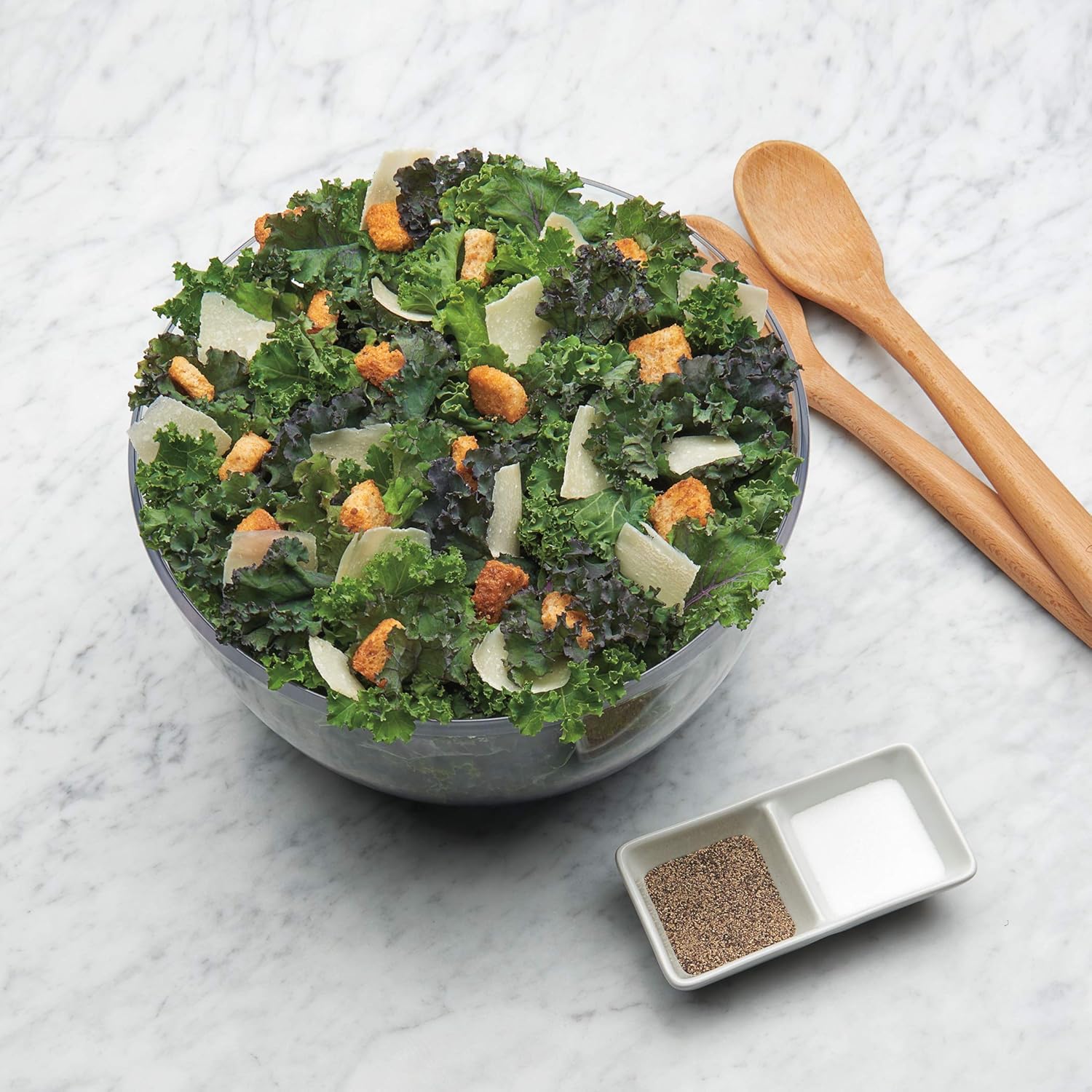 Salad Spinner Manual Pull Handle Large Capacity Dishwasher Safe