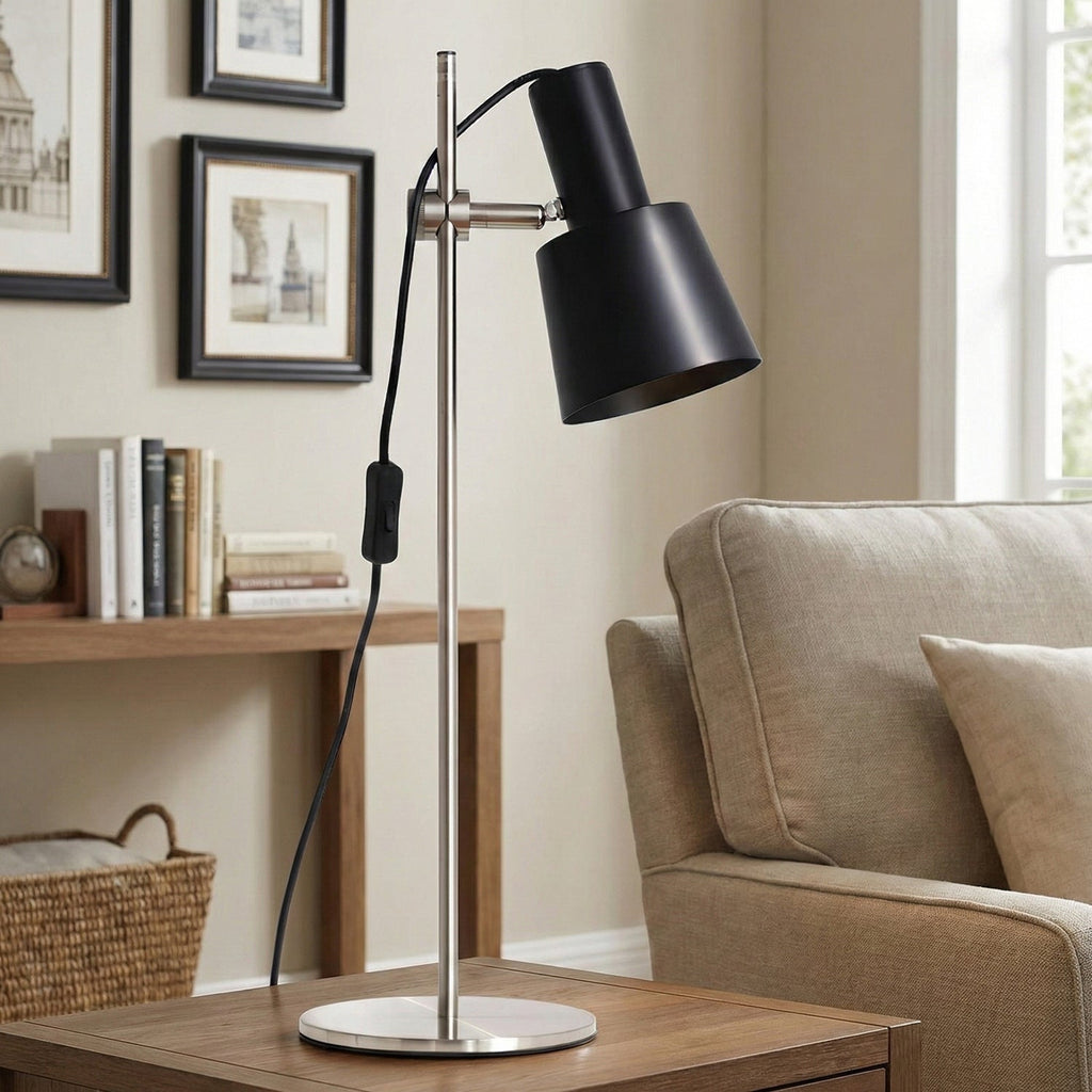 Adjustable Shade Iron Table Lamp