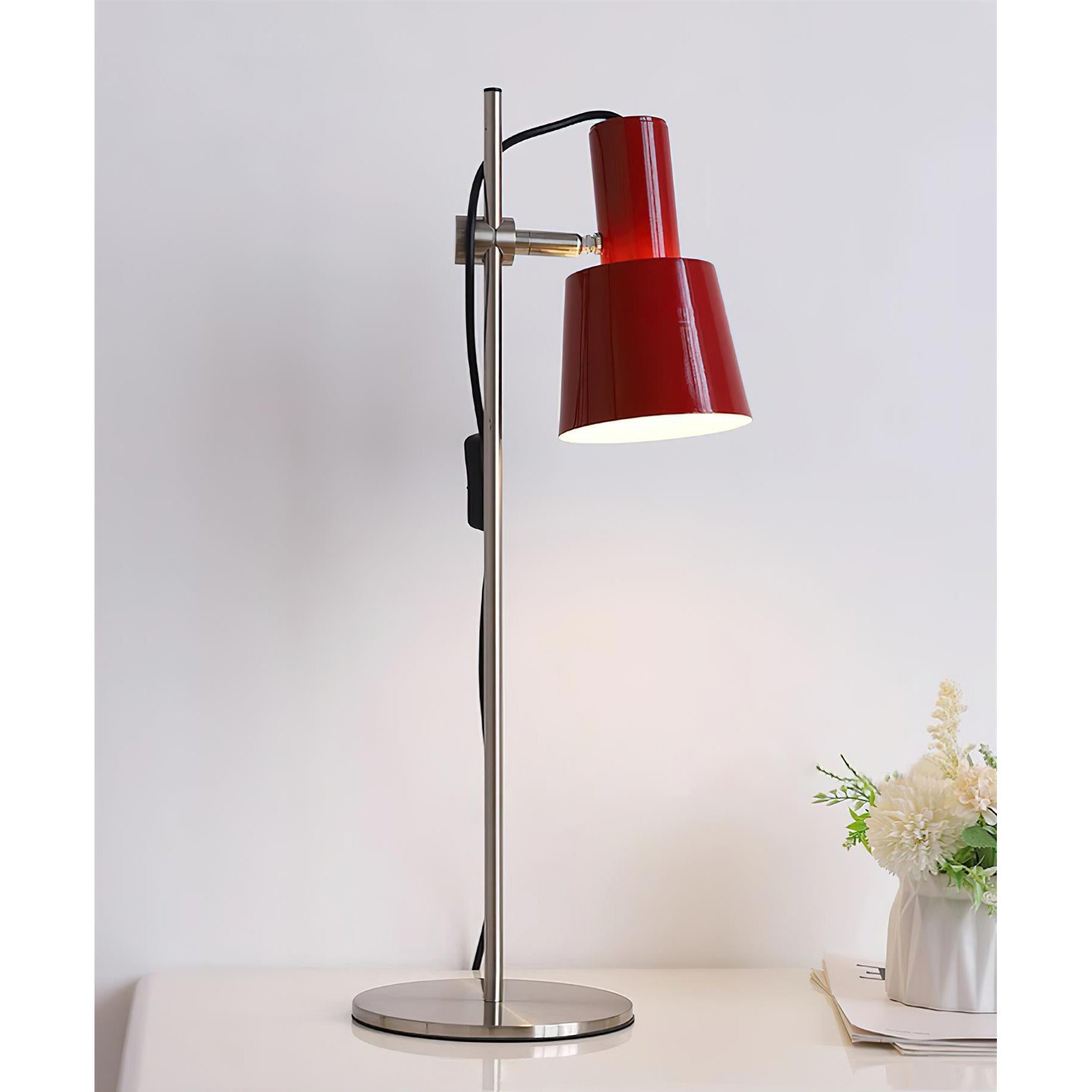 Adjustable Shade Iron Table Lamp