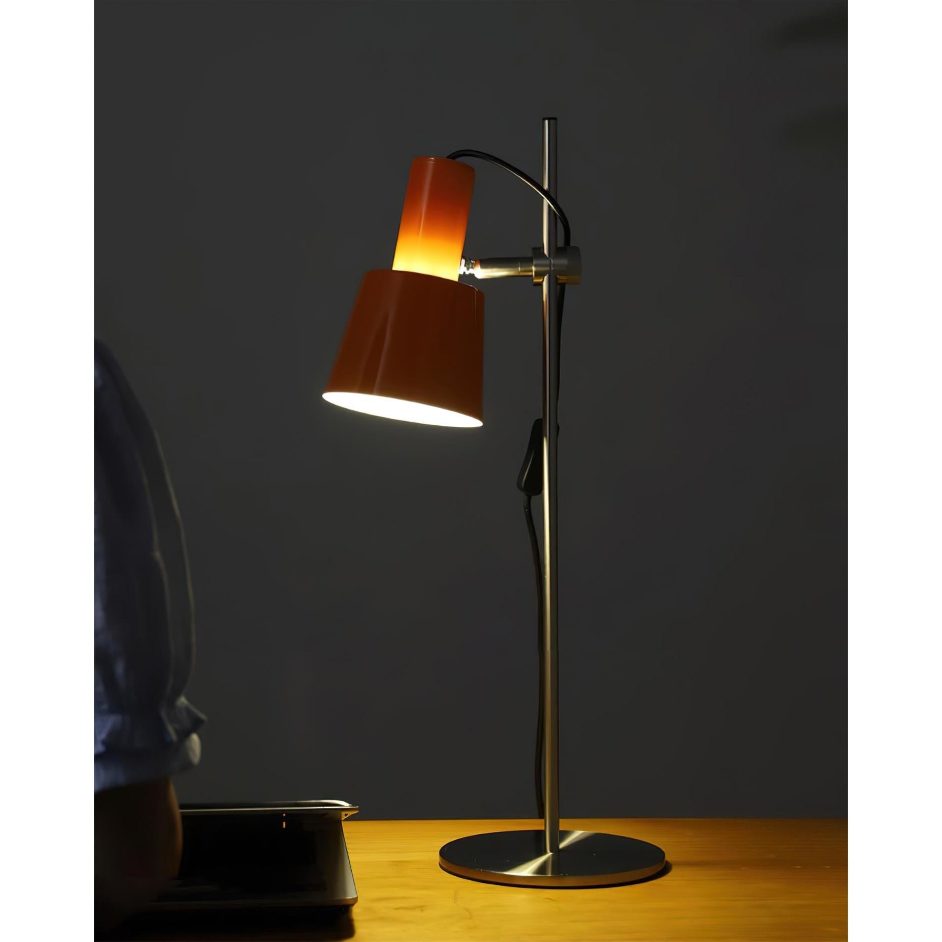 Adjustable Shade Iron Table Lamp