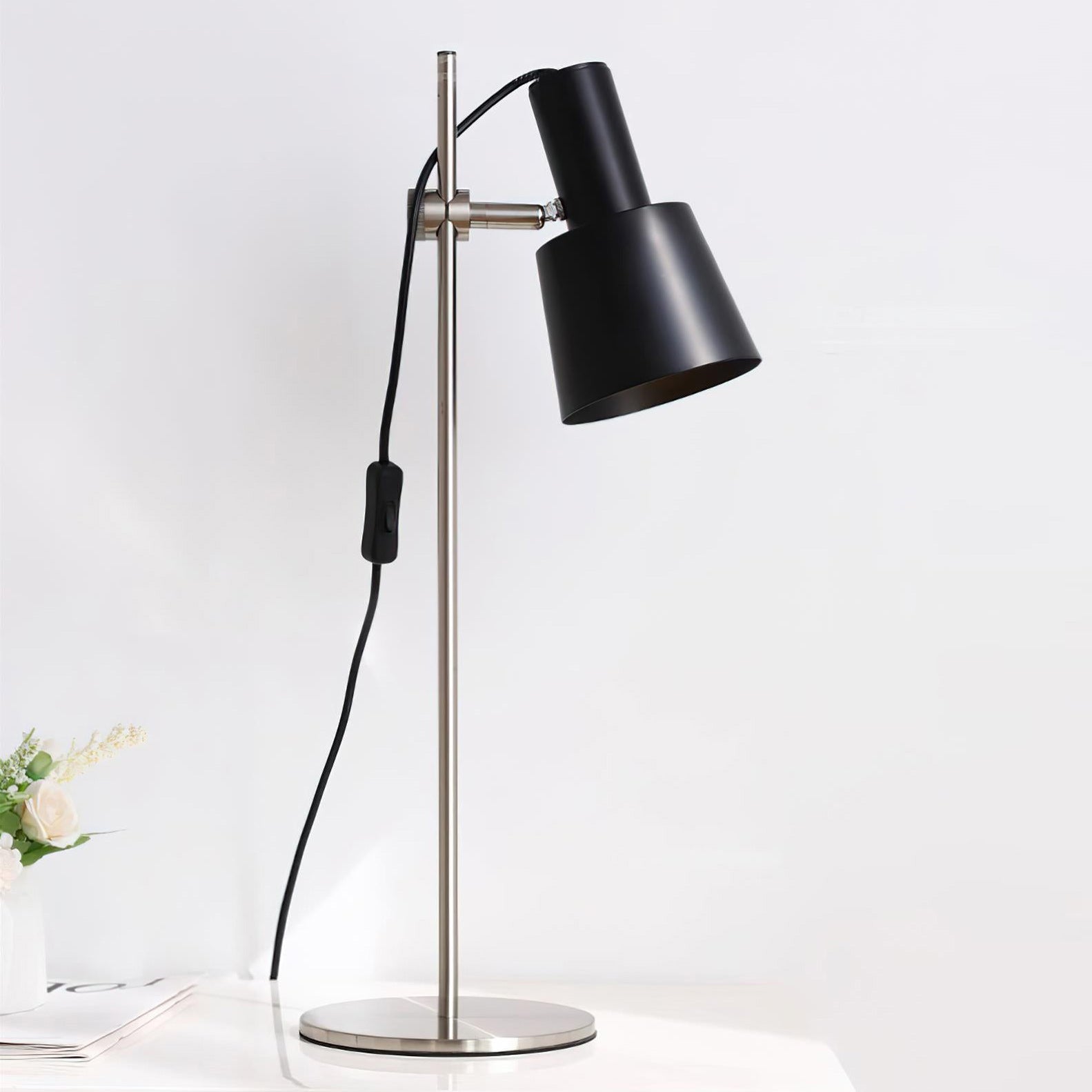Adjustable Shade Iron Table Lamp
