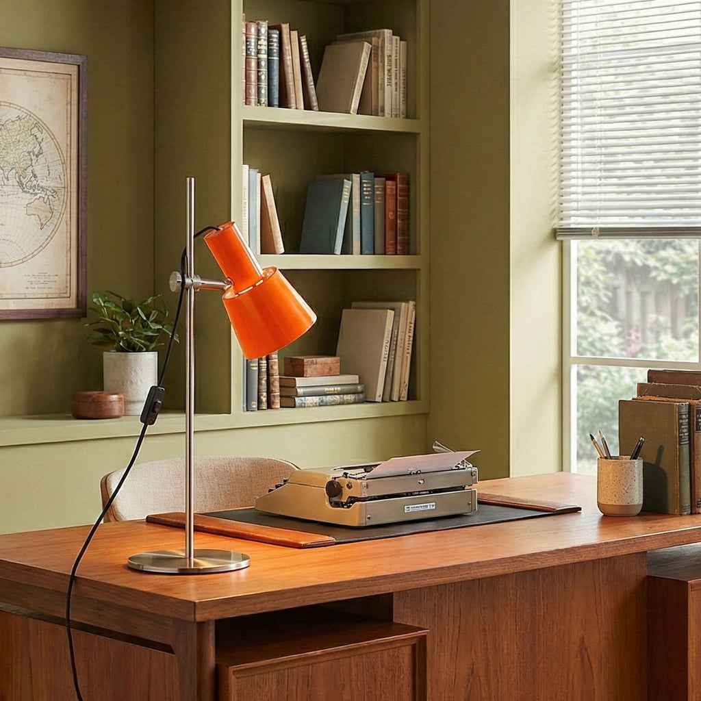 Adjustable Shade Iron Table Lamp