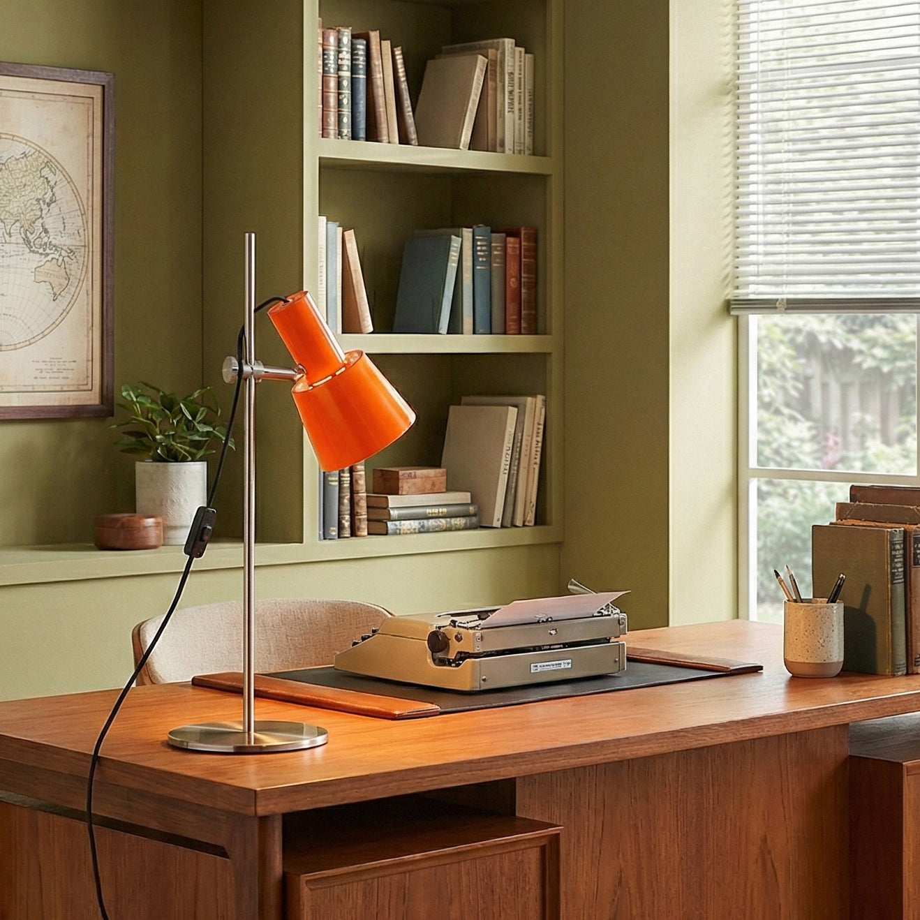 Adjustable Shade Iron Table Lamp