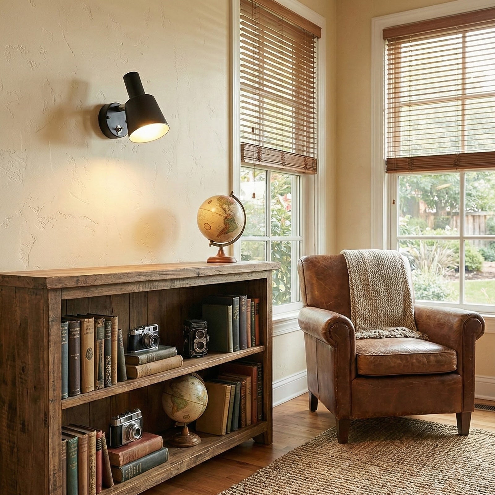 Adjustable Arm Iron Wall Sconce