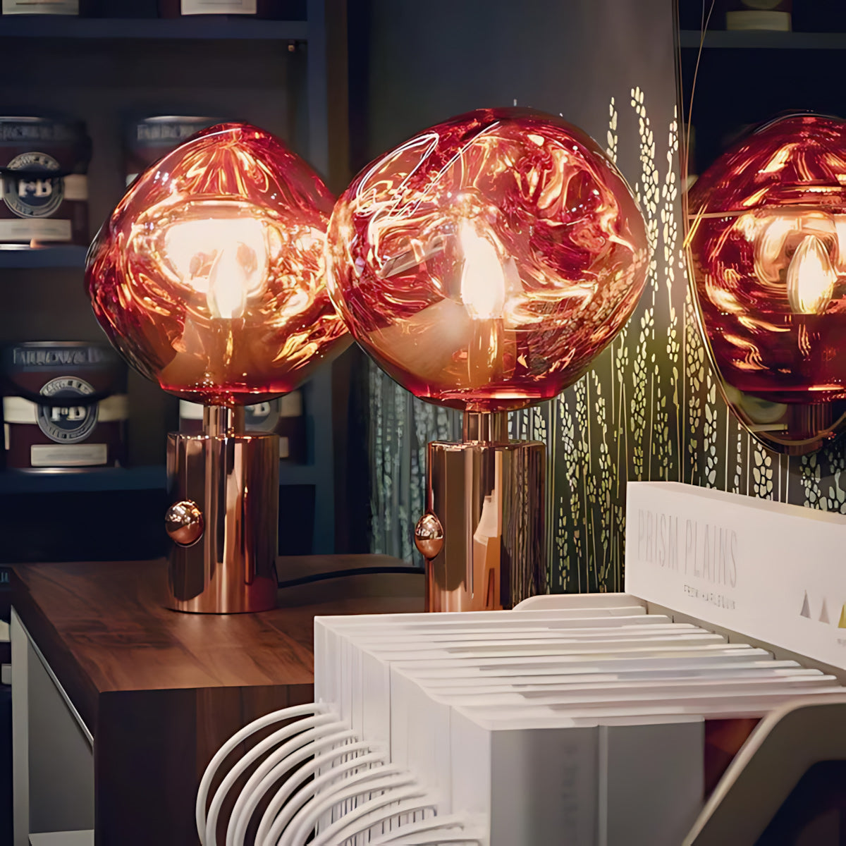 Lava Texture Sculptural Table Lamp
