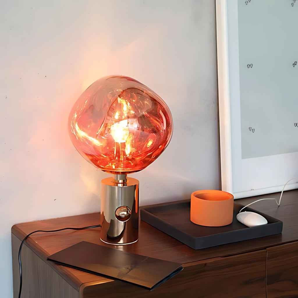 Lava Texture Sculptural Table Lamp