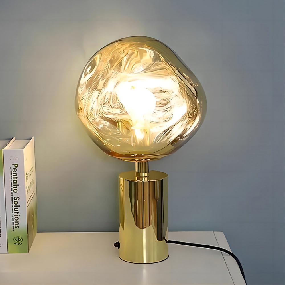 Lava Texture Sculptural Table Lamp