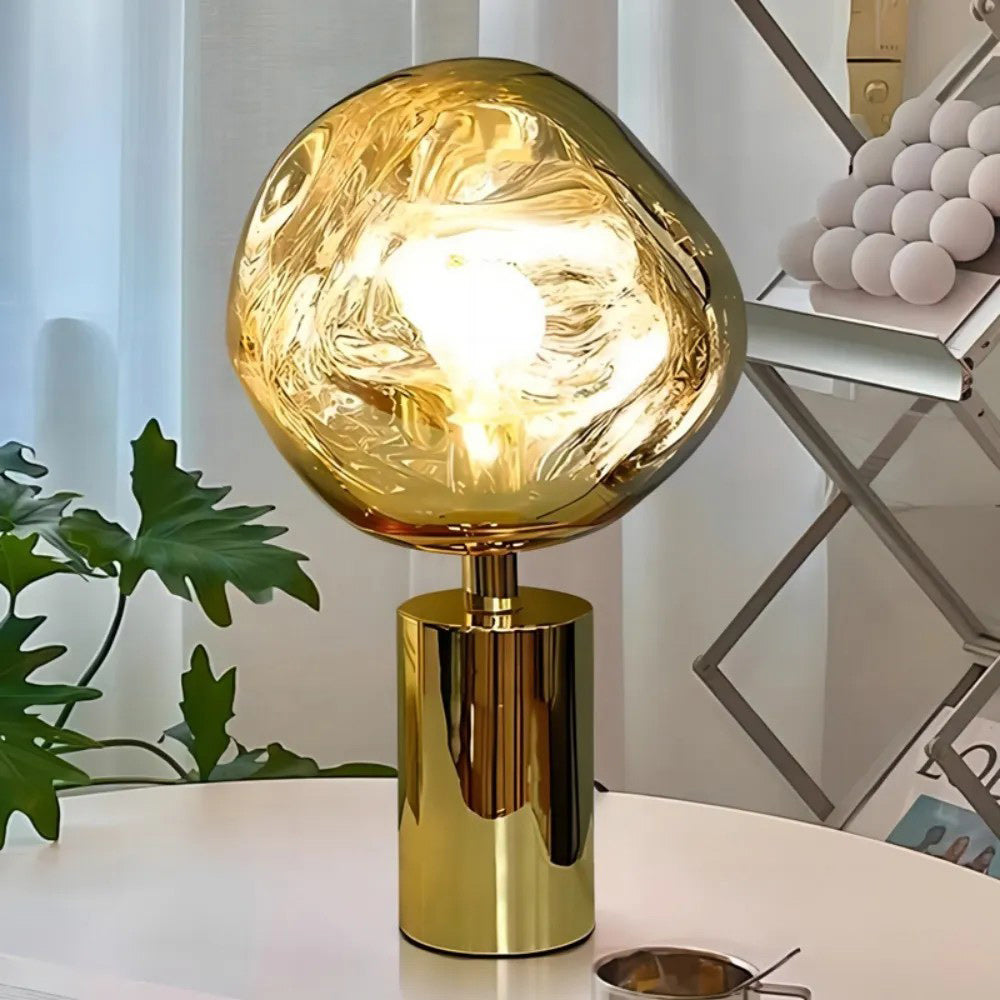 Lava Texture Sculptural Table Lamp
