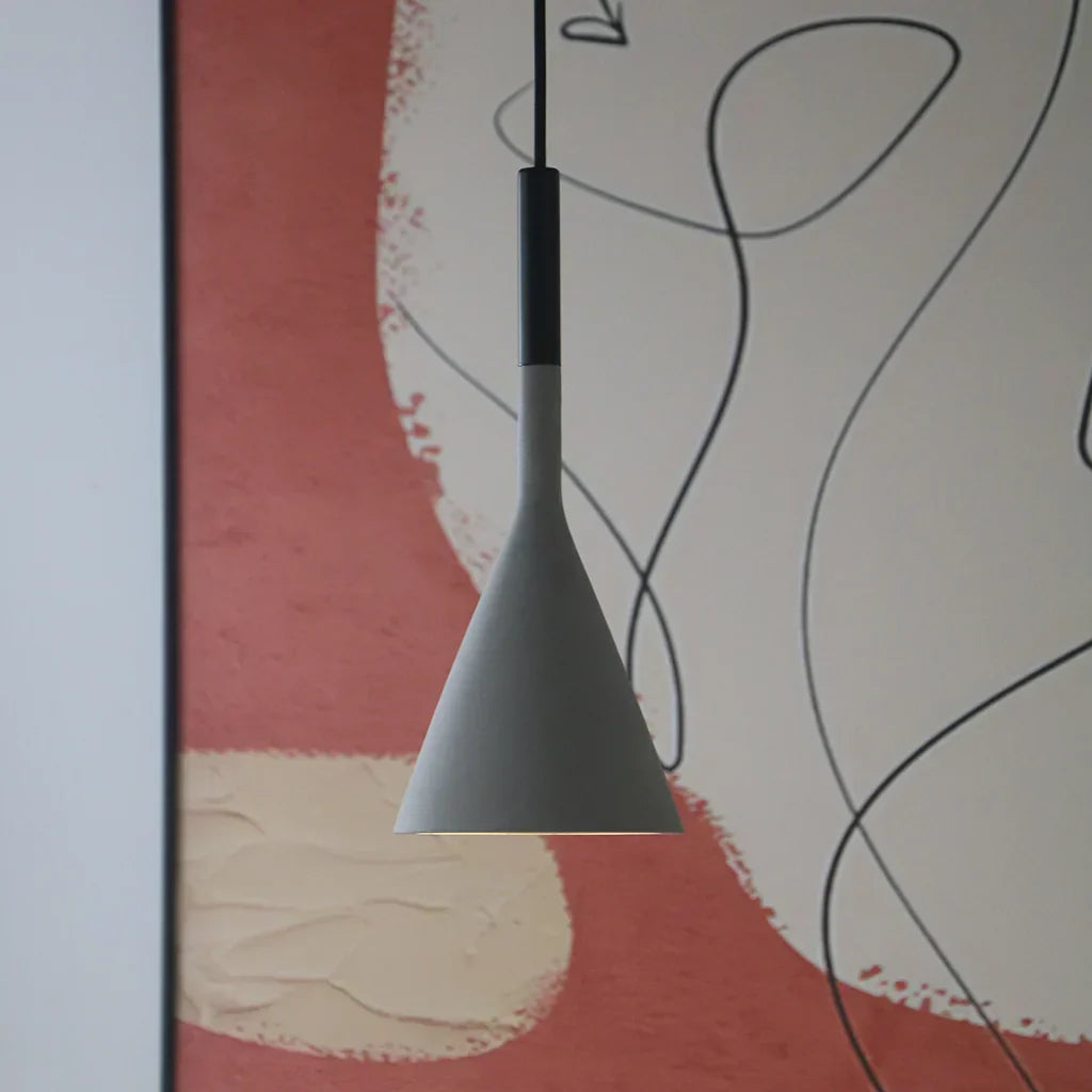 LavalIndustrie: Concrete Pendant Light in Modern Industrial Design with Metal Accents – for Dining Room & Living Space