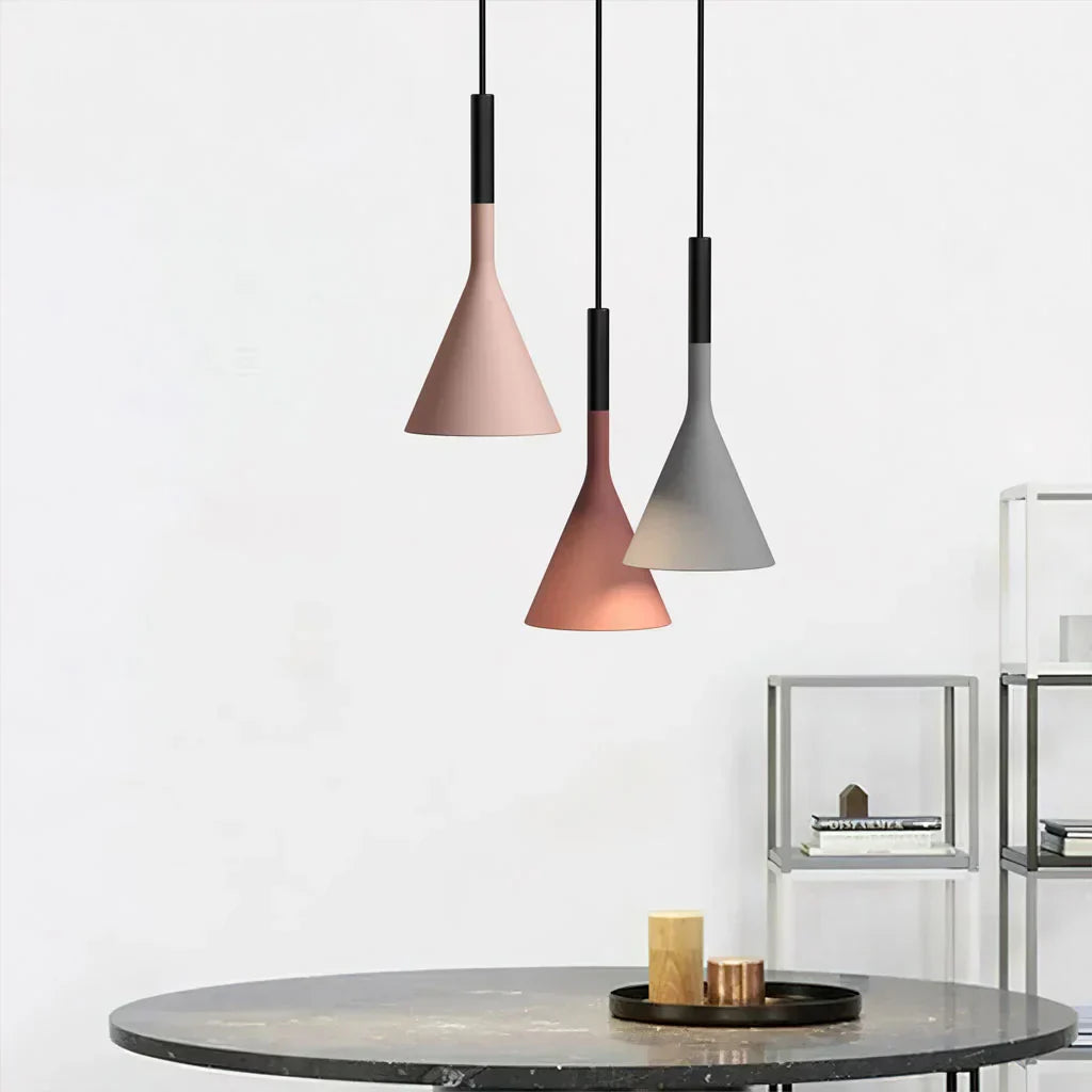 LavalIndustrie: Concrete Pendant Light in Modern Industrial Design with Metal Accents – for Dining Room & Living Space