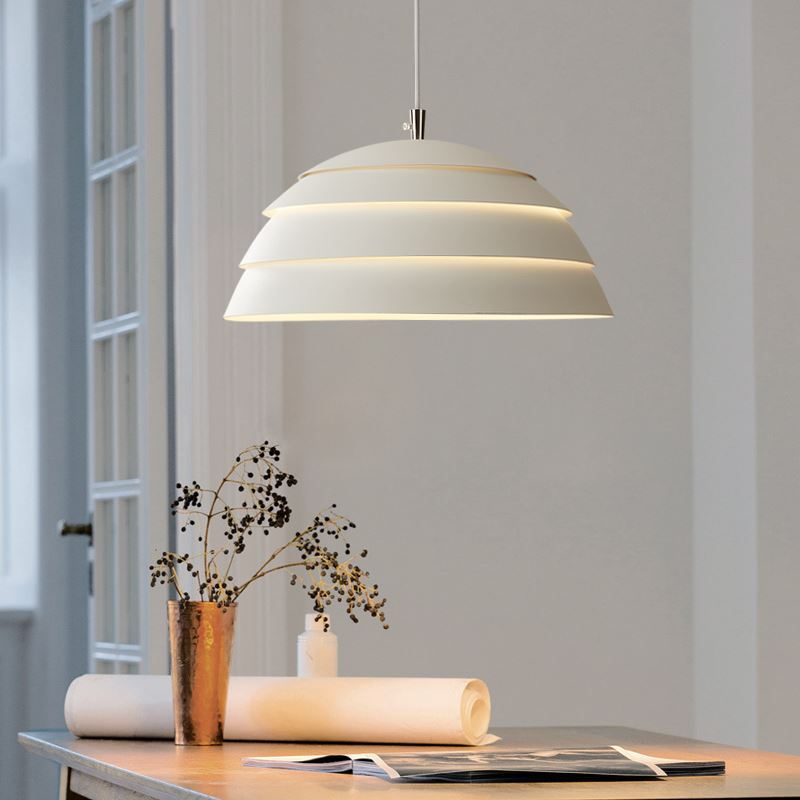 NordDome: Modern Pendant Light in Nordic Style with Aluminum Dome & LED – for Restaurants & Residential Kitchens