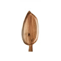 Serving Plate Leaf Shaped Wooden Natural Finish Platter