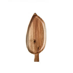 Serving Plate Leaf Shaped Wooden Natural Finish Platter