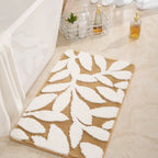 Bath Mat Microfiber Non Slip TPR Backing Bathroom Floor Rug