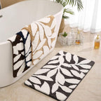 Bath Mat Microfiber Non Slip TPR Backing Bathroom Floor Rug