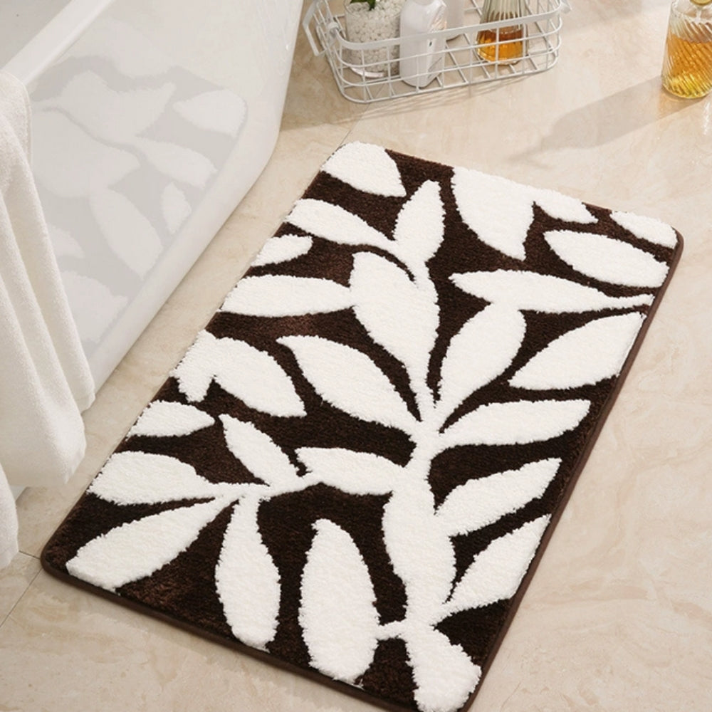 Bath Mat Microfiber Non Slip TPR Backing Bathroom Floor Rug
