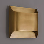 Modern Curved Brass LED Wall Sconce 1-Light