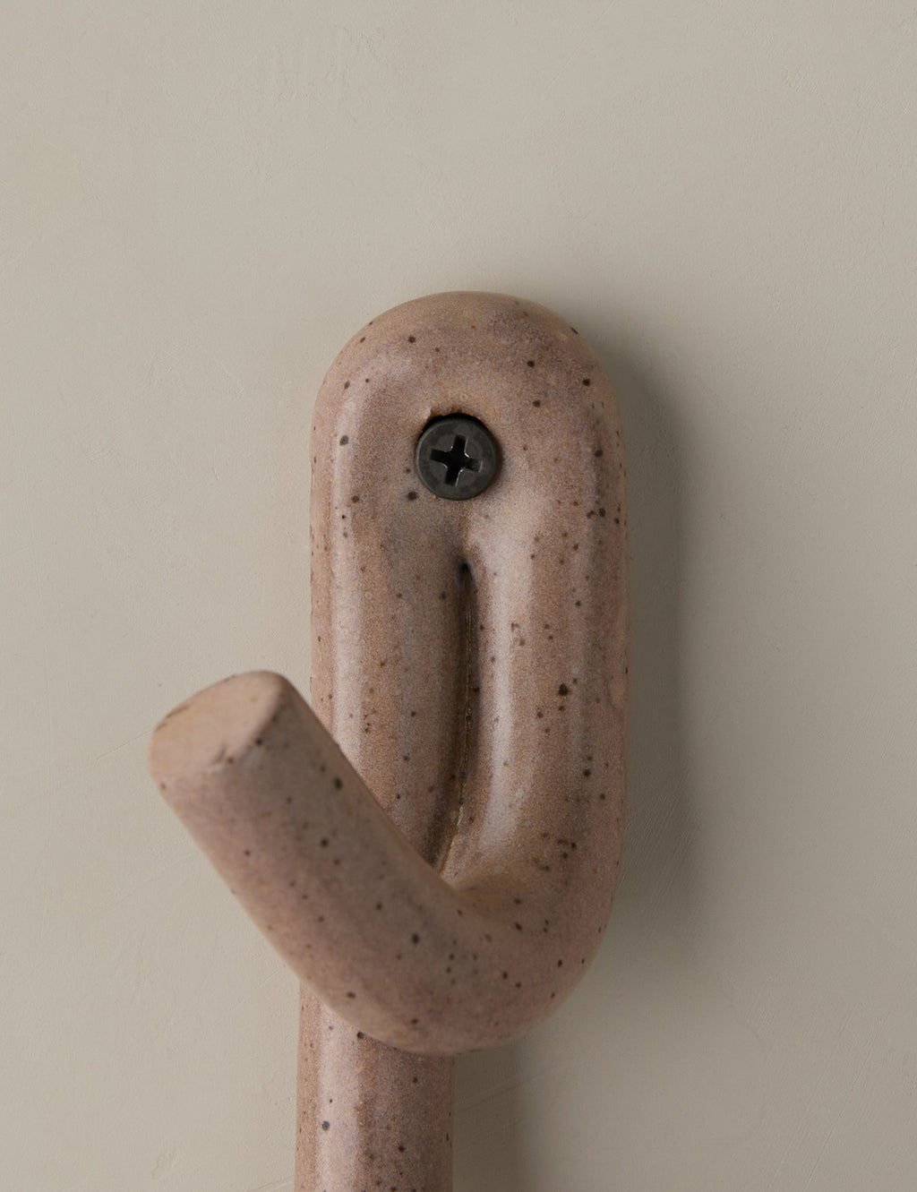 Luna Ceramic Wall Hook | Playful Crisscross Design