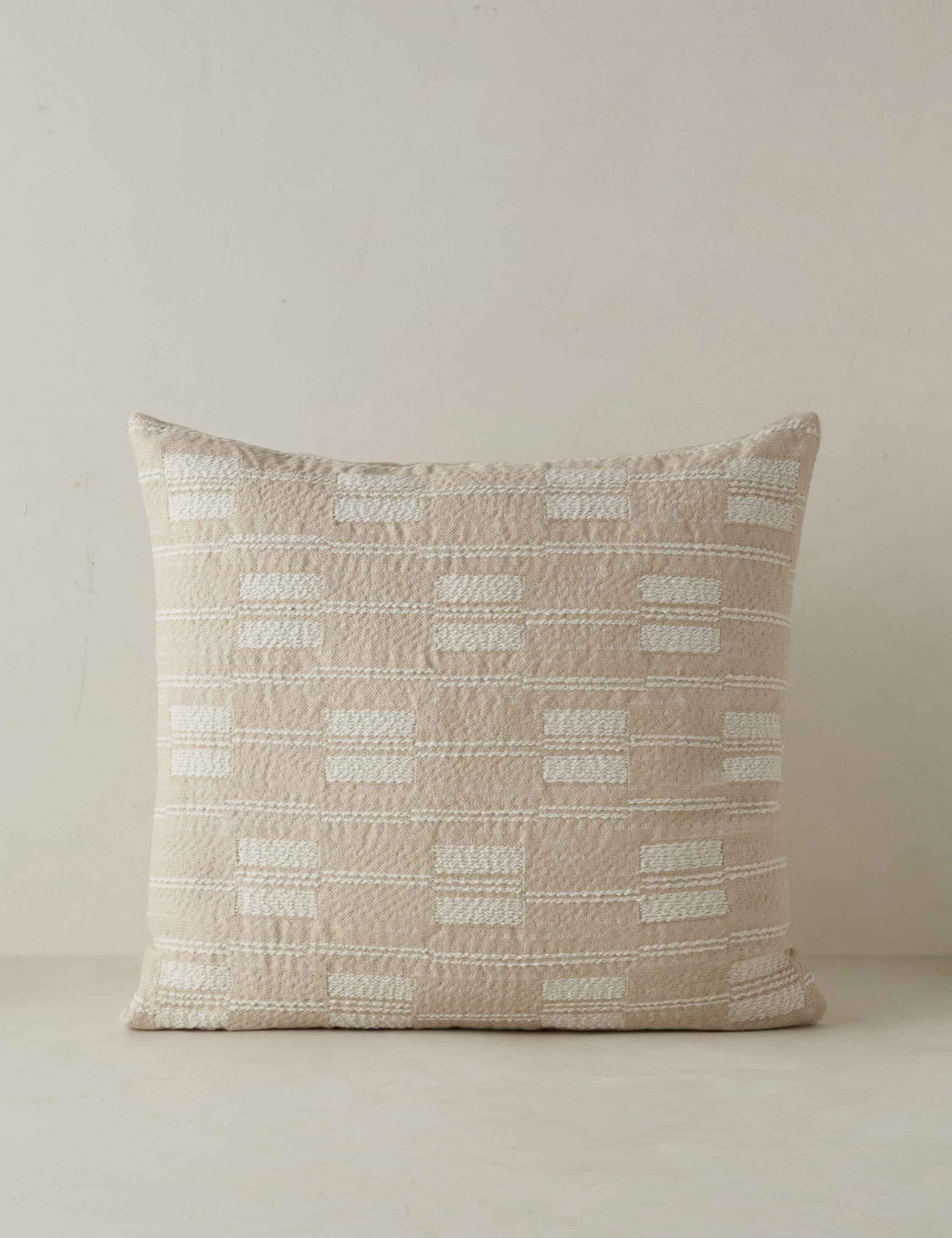 Luma Indoor/Outdoor Pillow | Modern Broken Stripe Design