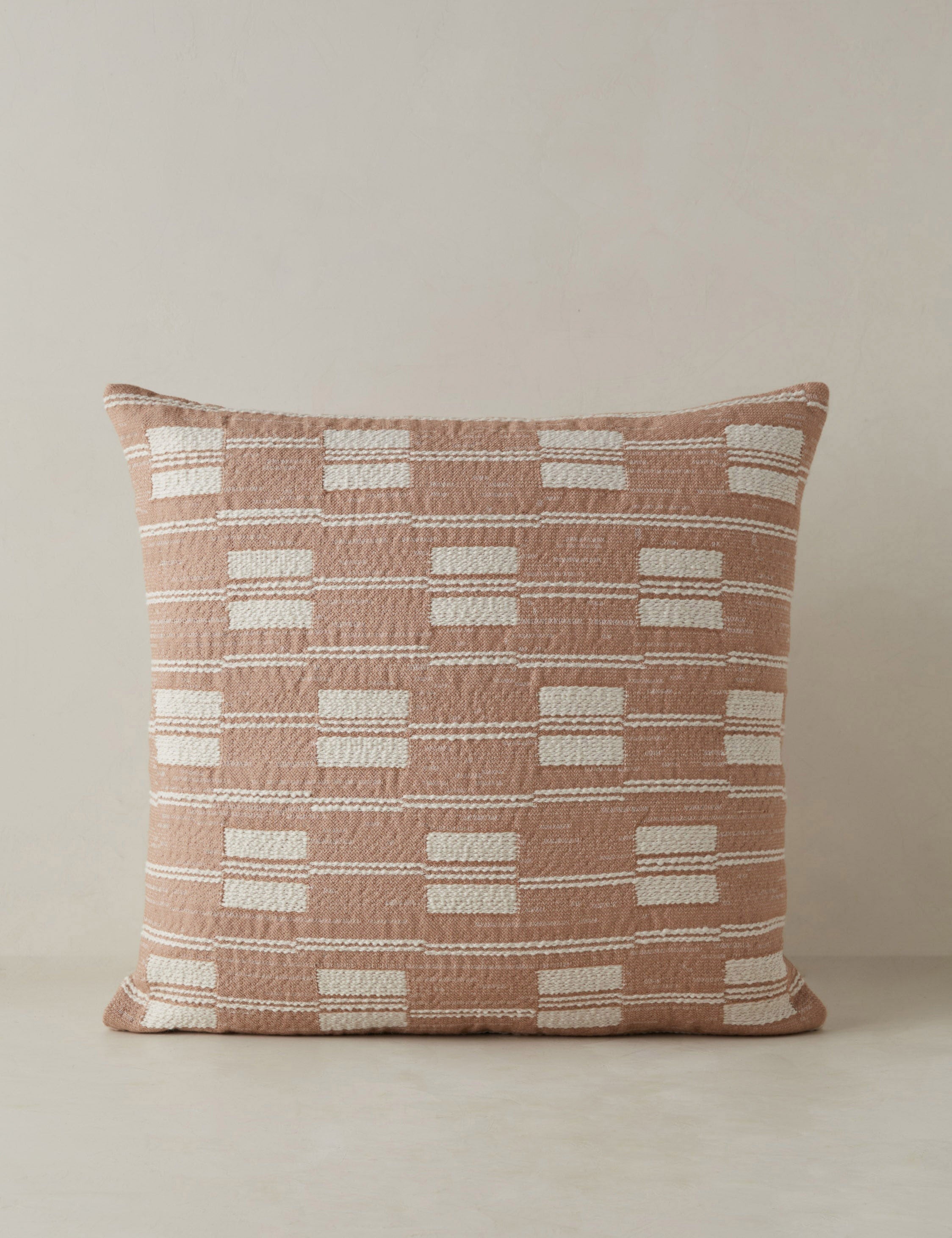 Luma Indoor/Outdoor Pillow | Modern Broken Stripe Design