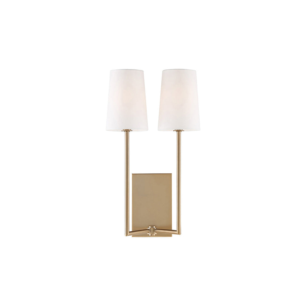 Minimalist Brass & Fabric Wall Sconce